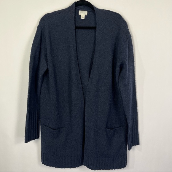 2/$30 Caslon Everyday Open Front Cardigan Navy size Medium - Picture 1 of 7